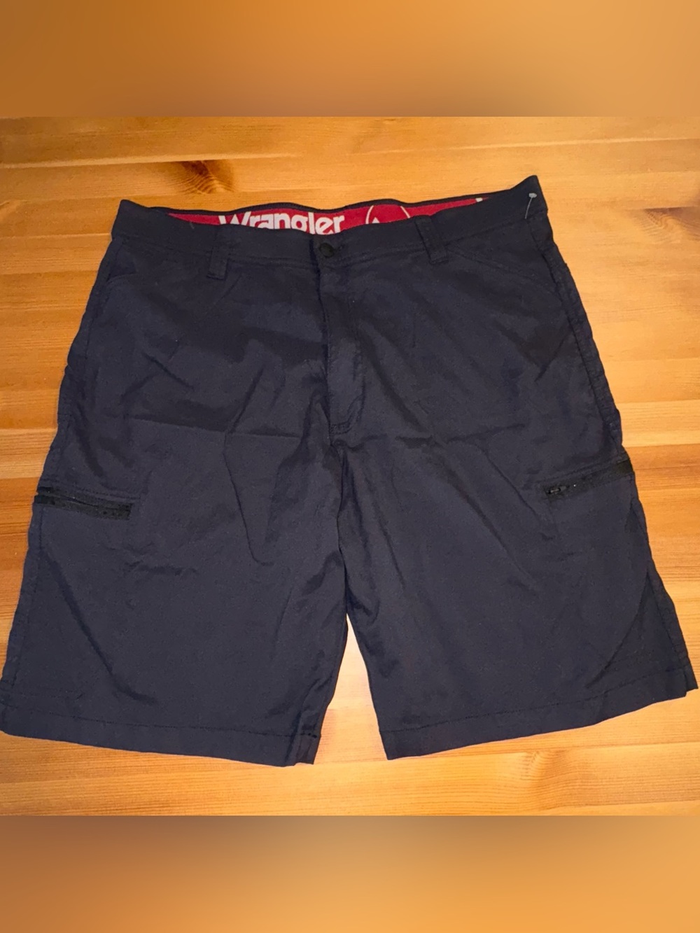 Wrangler Black Shorts 38 Mens Baggy Cargo Performance Gorpcore Hiking Bermuda